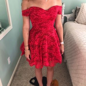 Red Formal Homecoming Dress